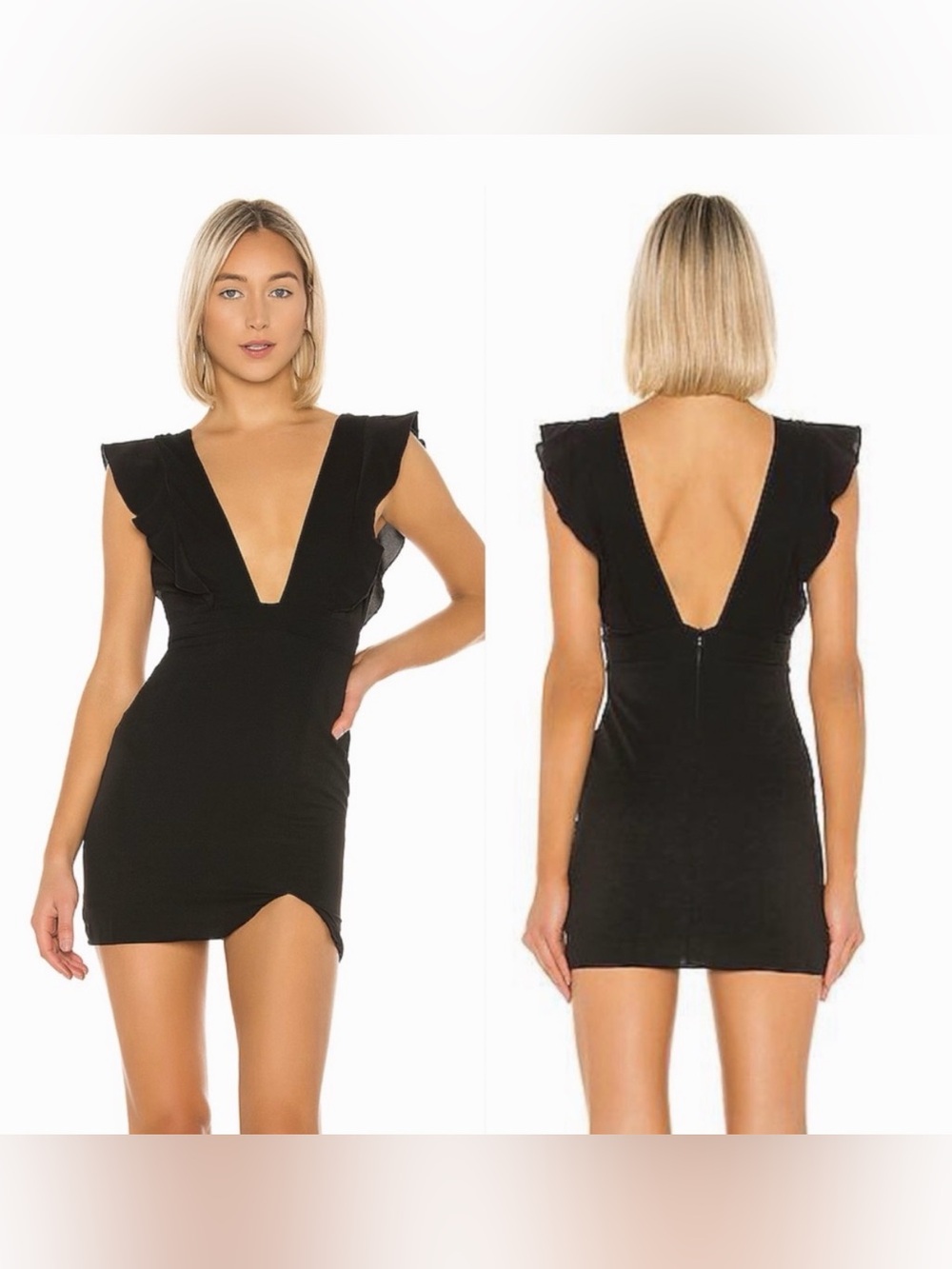 NWOT Revolve superdown Harlow Mini Dress - Black (Size Small)